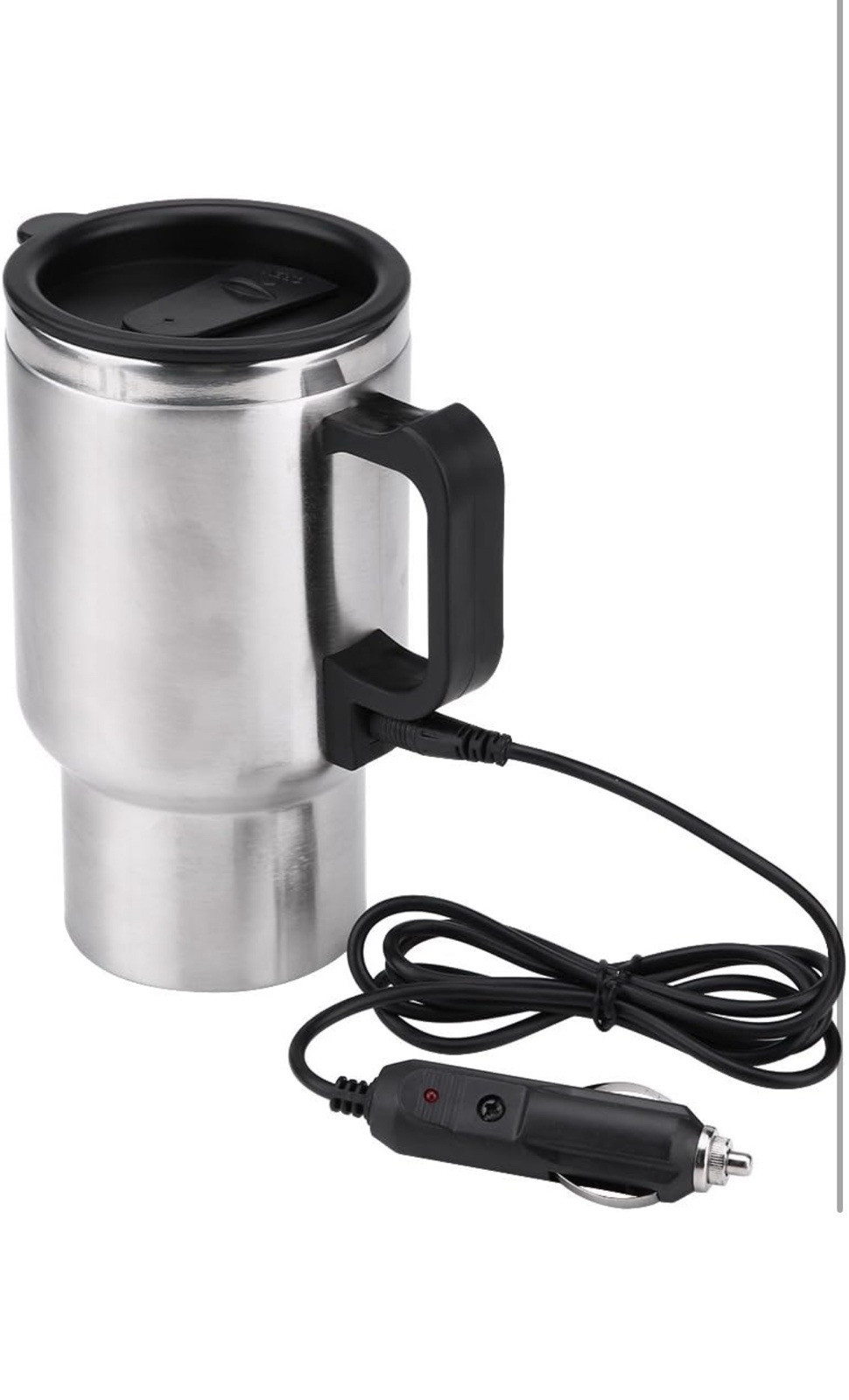 12V Stainless Steel Car Heated Mug for Warming Milk On the Go