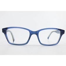 Cole Haan CH1021 Blue Rectangular Eyeglass Frames 48-16-125 Tortoise Temples