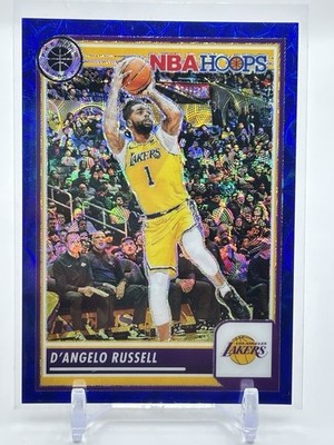 2023-24 Panini NBA Hoops Premium Stock Blue Prizm /25 D'Angelo Russell #12