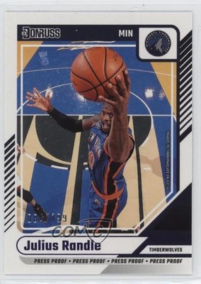 2024-25 Panini Donruss Press Proof Purple 84/199 Julius Randle #40 g6p