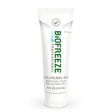 Biofreeze Cold Therapy Pain Relieving Gel Tube Dye-Free Professional Version 4Oz