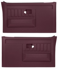 Door Panels Red Pair 1981 -1987 Chevrolet Gmc Truck Door Panels Red Pair 1981 -1987 Chevrolet Gmc Truck