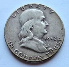 1952 BEN FRANKLIN HALF DOLLAR 90% SILVER