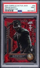 2024 Topps Cosmic Chrome X Cactus Jack #50 Travis Scott Red Refractor /5 PSA 9