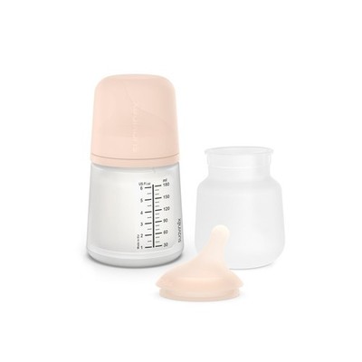 Suavinex, Set Zero Zero-Babyflasche. Anti-Kolik-Babyflasche 180 ml mit Sauger mi