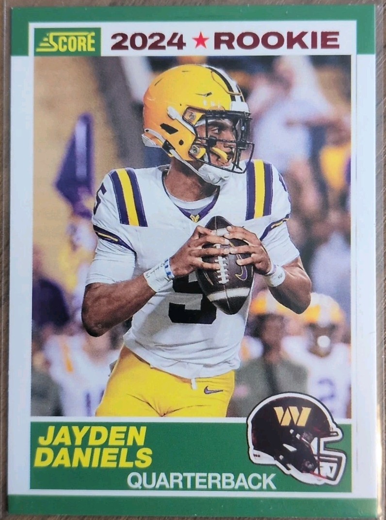 2024 Score - 35th Anniversary Rookie Red parallel #2 Jayden Daniels (RC) ROY