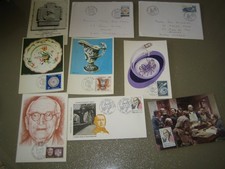 SUPERBE lot de 9 enveloppes avec timbres France et 1er jour