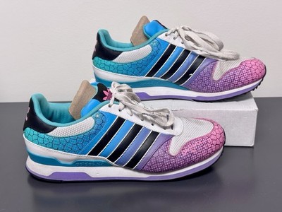 RARE Adidas ZXZ 123 Oddity Pastel Honeycomb Mens Size 8.5 Pink Turquoise Sharp