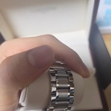 Longines Master Collection 42mm Date Watch Silver Dial Black Strap