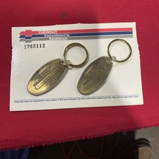 Vintage Brass Chevy Key Rings Key Chains Fobs Accessory Bowtie Gm Truck Camaro