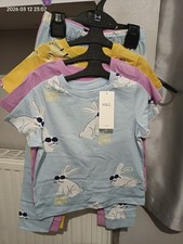 M&S. Girls 3 Pack Pure Cotton Animal Sets,3-4 Years.