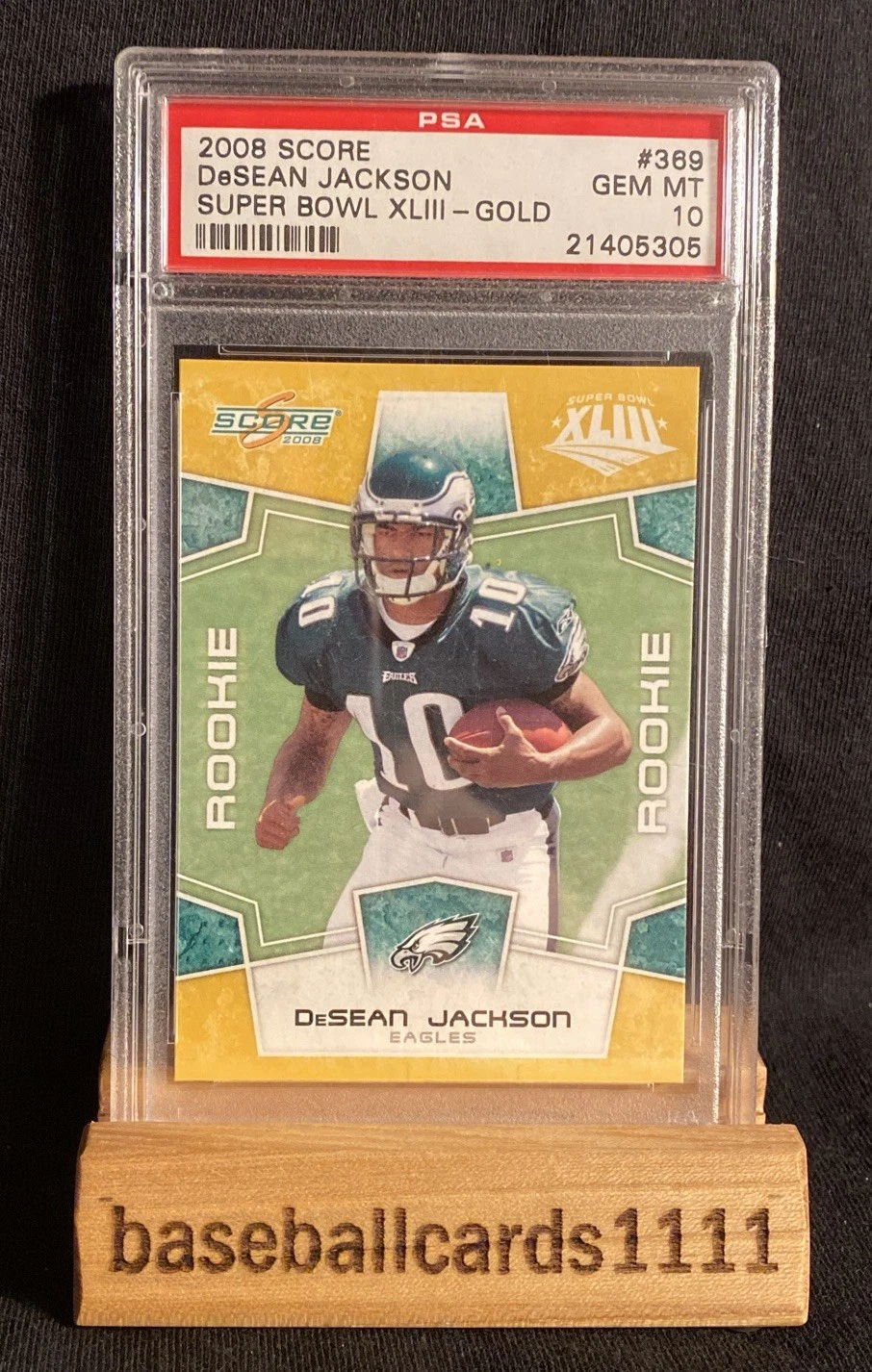 DeSean Jackson Score #369 Super Bowl XLIII-Gold