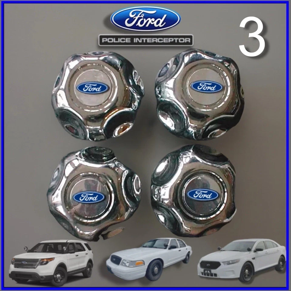 OEM Ford Police Center Caps | Police Interceptor |Utility/Sedan/Crown Vic - Image 4 of 4
