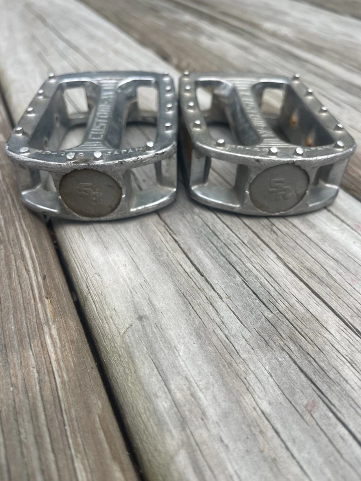 Pedales usados vintage SR SAKAE MP 464 Custom-M 1/2 diamante resolución trasera raya Foto 4 de 4