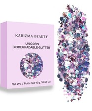 Unicorn Strobe Biodegradable Chunky Glitter // Beauty for Face and Body Bio E...