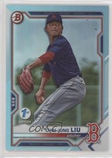 2021 Bowman Draft 1st Edition Sky Blue Foil Chih-Jung Liu #BD-190 0b3