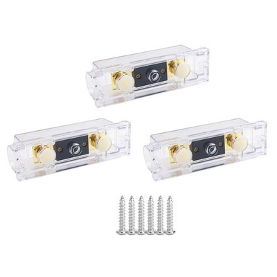 ANL Fuse Block 300A 3 Pack Heavy Holder for 0 2 4 8 Gauge Car Audio 12V 24V