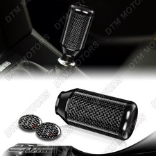Universal 56-speed Manual Black Aluminumcarbon Transmission Shift Shifter Knob