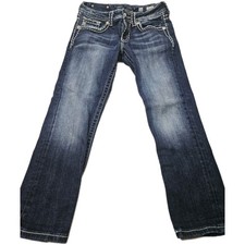 Size 26 - Women's Miss Me Boyfriend Capri Denim Blue Jeans