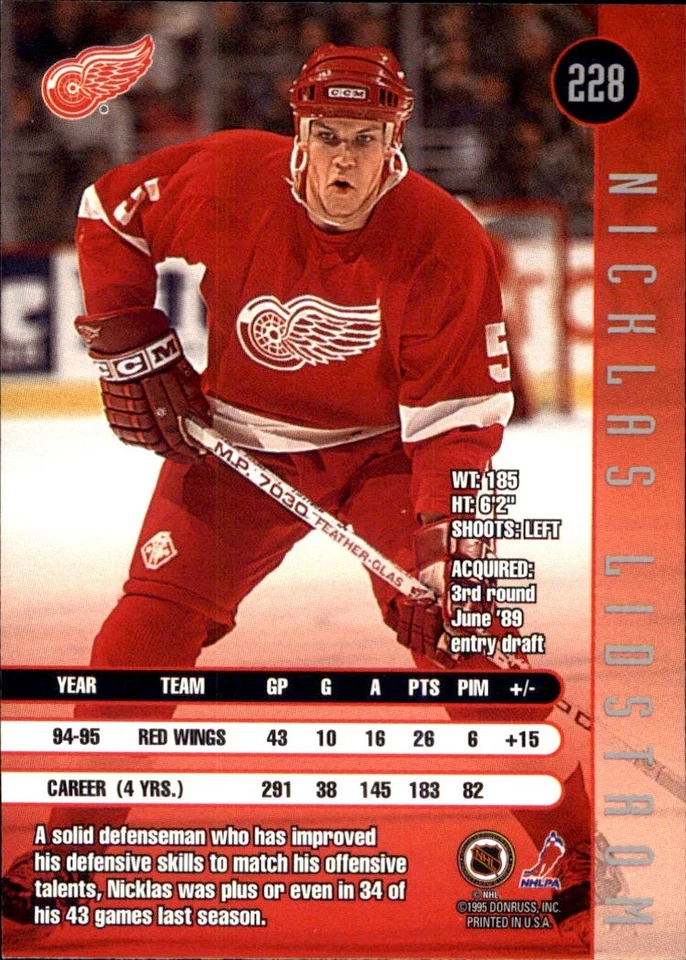 1995-96 LEAF RC Base Singles Stars 🥅YOU PICK🥅#166 - #330 Complete Your NHL Set - Image 2 of 4