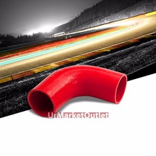 Red Silicone 2.50 3-ply 90 Degree Elbow Coupler Hose For Turbointercooler
