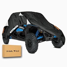 Waterproof UTV Cover,Heavy Duty Oxford Cloth Protection 4-6 Seater-Plus Black