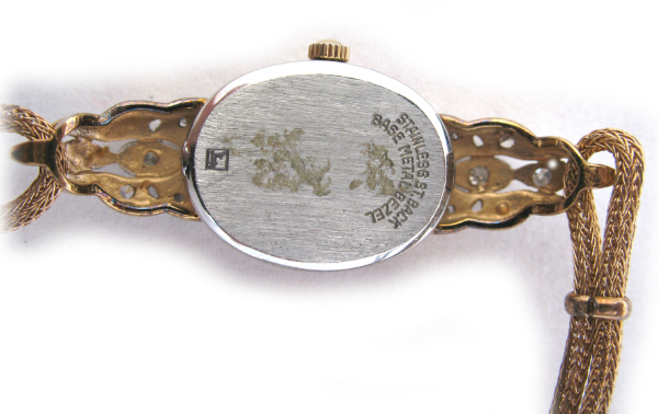 Vintage GRUEN Diamonds Watch 1/40 10K RGP Gold Vintage Gruen Genuine Diamonds Watch 1/40 10K RGP Gold Band  main image 2