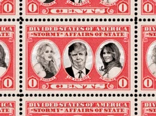 Trump - Stormy Affairs - Art Stamps (Artistamp, Faux Postage, REPRO)  RESIST!