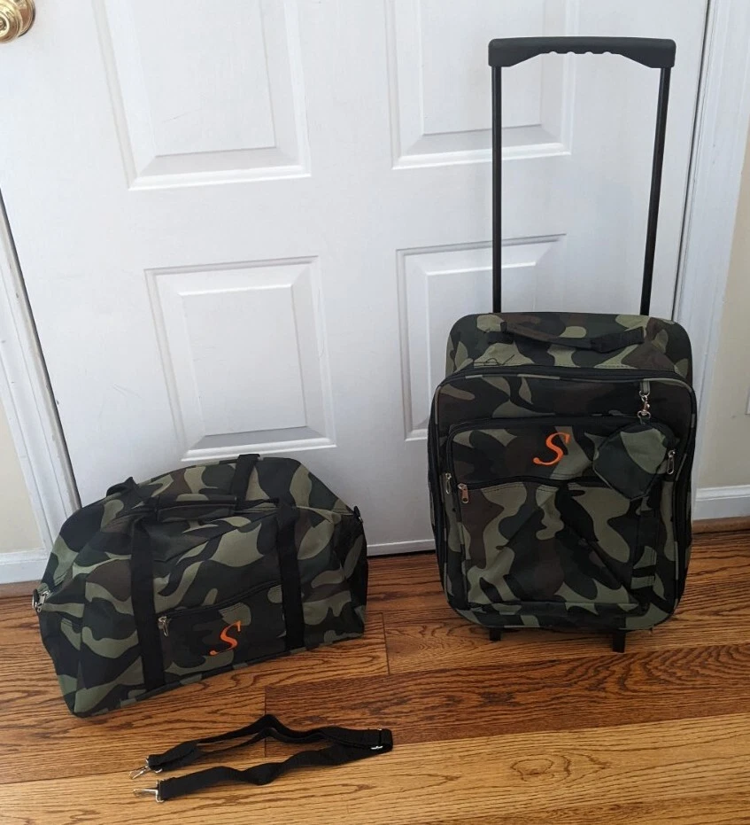 Rockland Double Handle Rolling Backpack & Tote Bag Camouflage 17-Inch S Monogram - Image 2 of 4