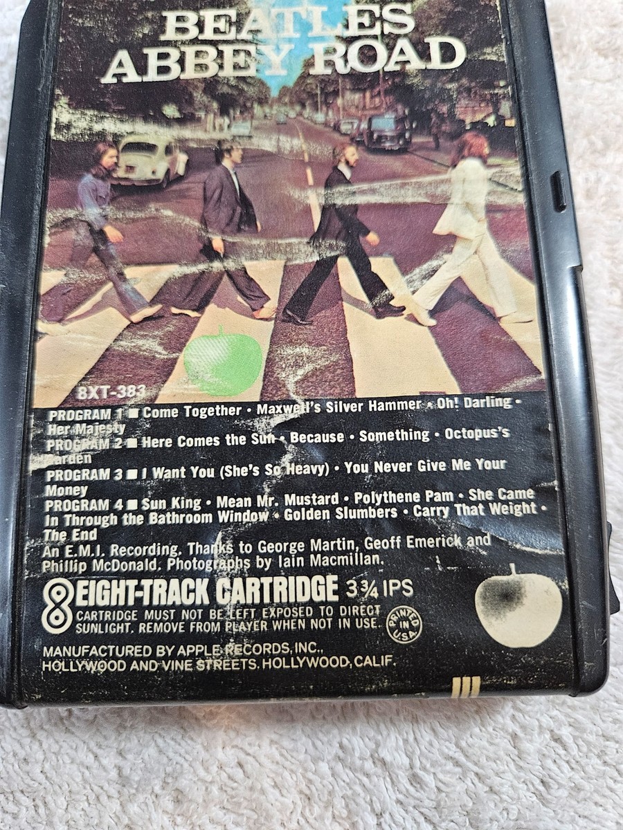 The Beatles- Abbey Road 8-Track Tape. Rebuilt.Black Case. Free