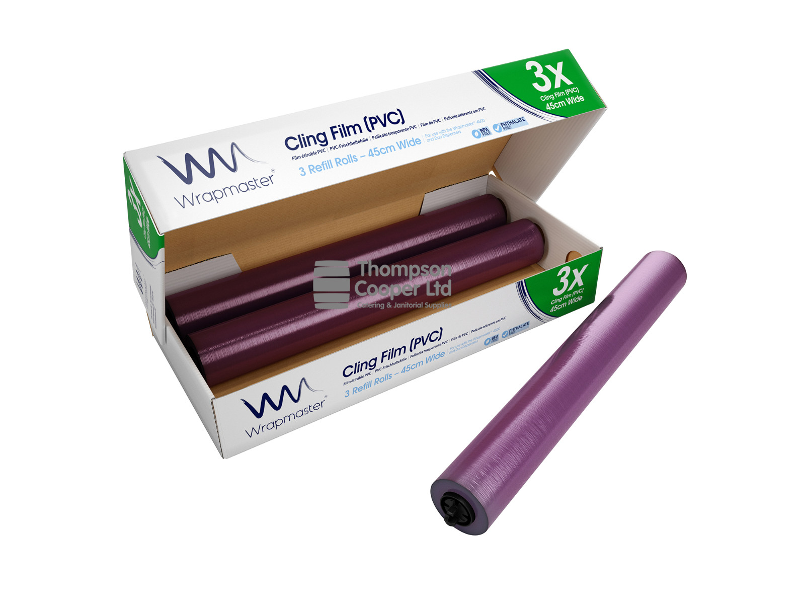 Wrapmaster 4500 18"" ClingFilm Refill Catering Restaurant Storage Kitchen