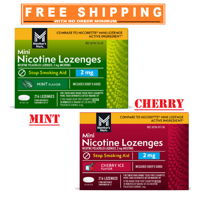 Member s Mark Nicotine Mini Lozenge, Choose your flavor, 216 ct.