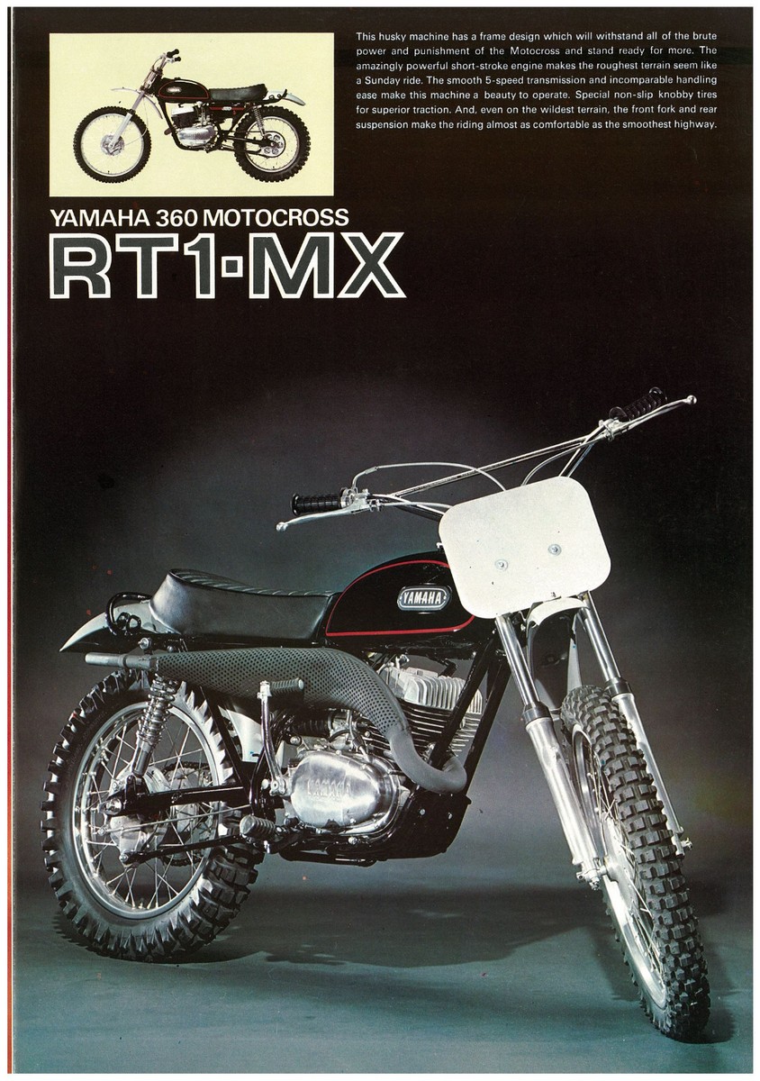 YAMAHA Brochure RT1 RT1-MX DT1 DT1-MX AT1 AT1-MX MX 1971 Sales