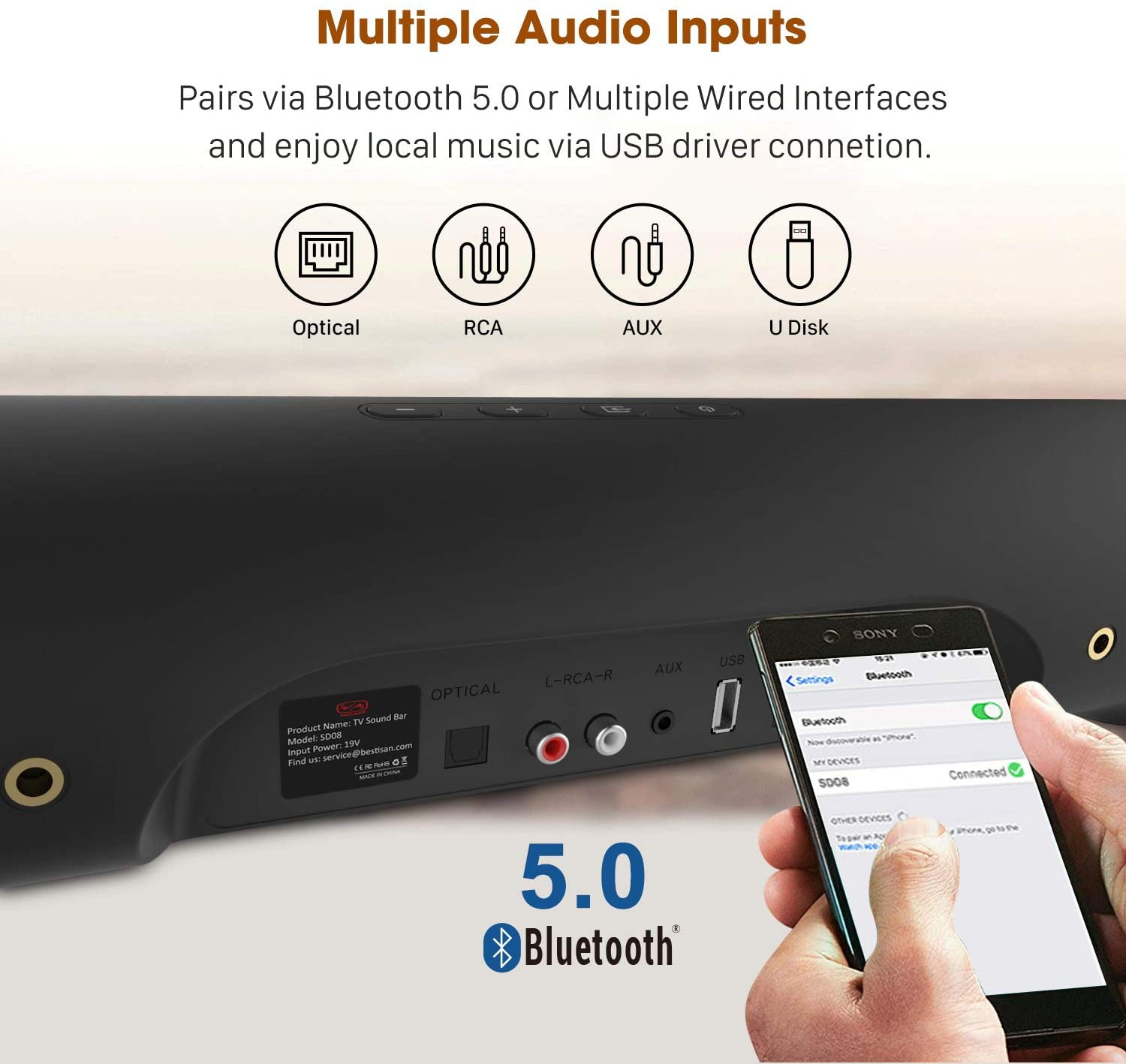 megacra sound bar 28 inch