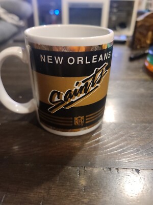 New Orleans Saints Ceramic Black & Gold Coffee Mug Licensed NFL | eBay
