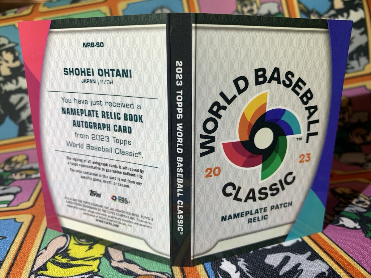 topps wbc トラウト　Nameplate Relic Book Auto topps wbc トラウトNameplate Relic Book Auto