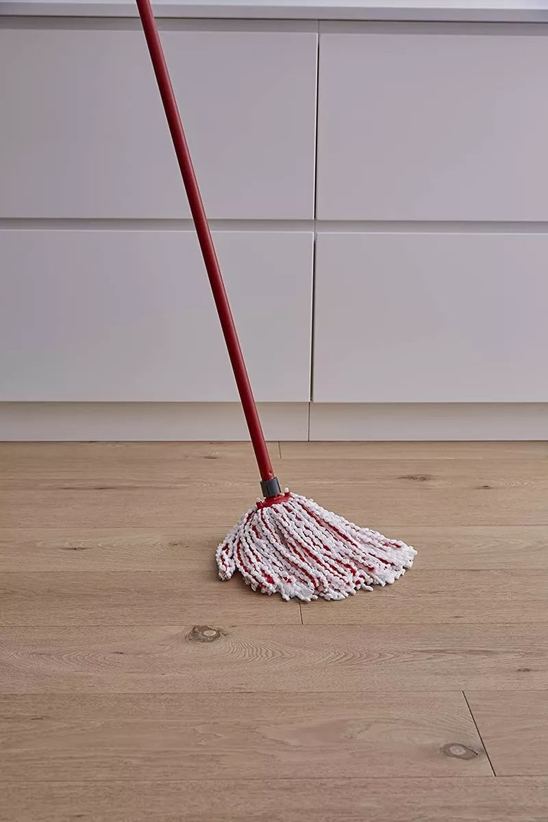 Vileda Mop Stick Broom With Microfibre 2 in 1 Easy Wring & Clean Mop Head