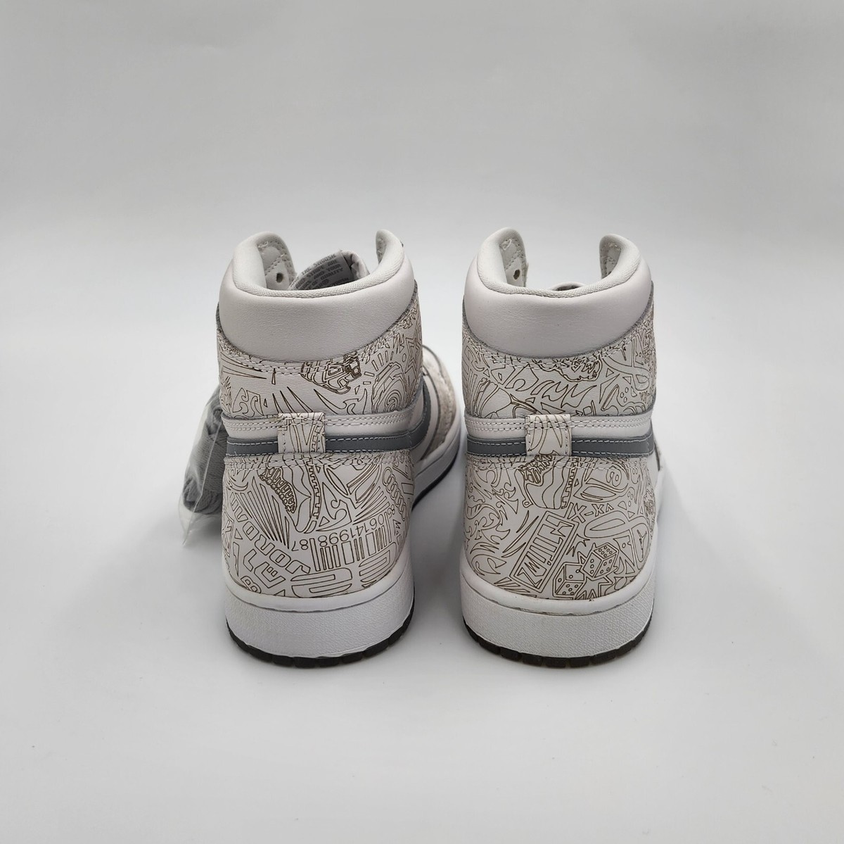 Air Jordan 1 HI OG Laser 30th Anniversary White Met Silver  display picture 1