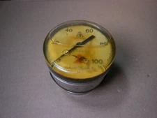 Vintage Anheuser Busch Factory Fluid Pressure Gauge Paperweight