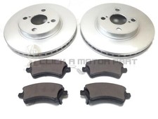 FRONT 2 BRAKE DISCS AND PADS SET NEW FOR TOYOTA COROLLA 1.8 VVTi 2.0 D4D 02-07