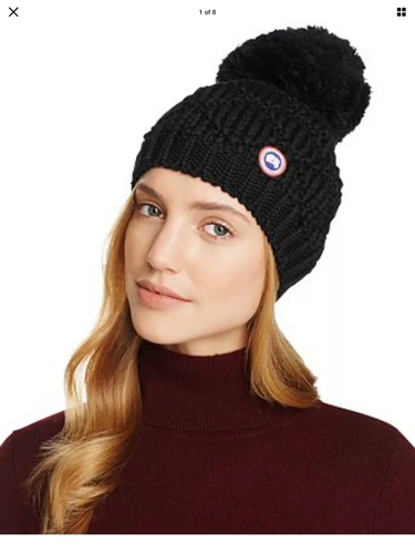 Canada Goose Giant Pom Pom Beanie hat 
