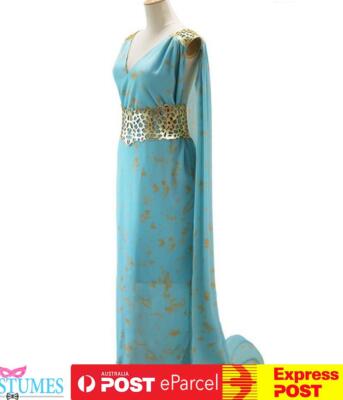 daenerys targaryen blue dress season 3 Game of Thrones Daenerys Targaryen Dress and Cloak main image 0