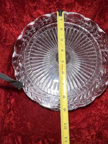Southern Living at Home Charleston Cake Pedestal Ruffle Edge Vine Trio 8” 10” 12 - Picture 3 of 7