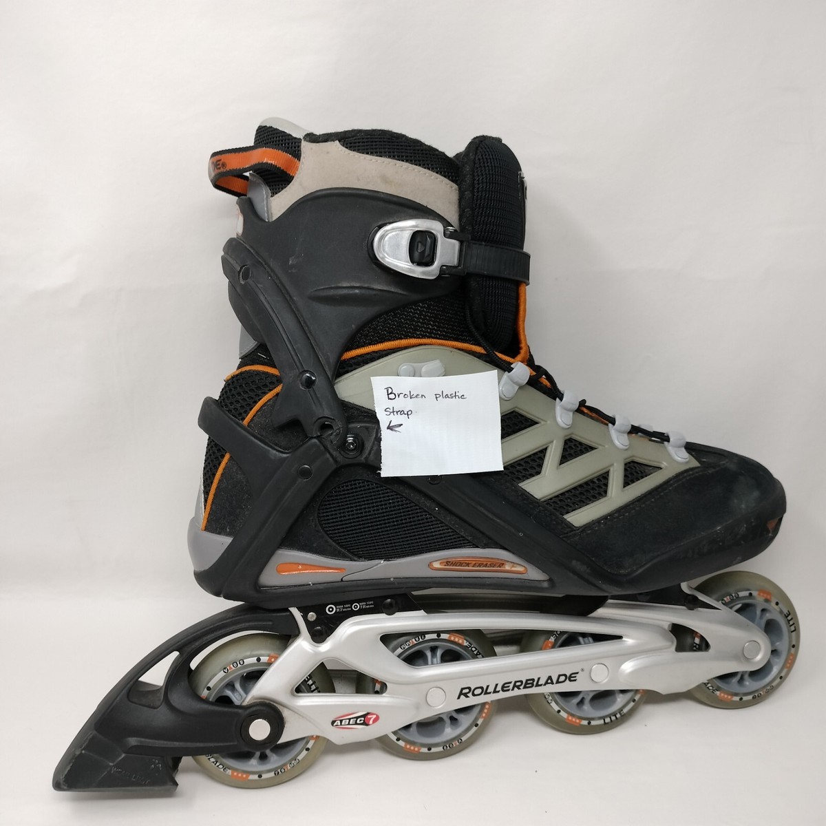 ROLLERBLADE Aero 7 ALU Inline Skates Men's SZ 11 Shock