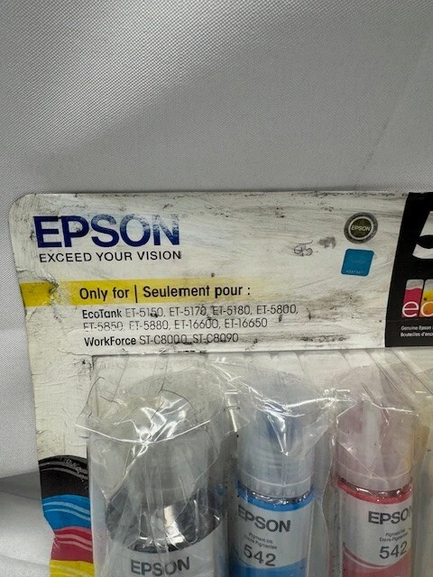Botellas de tinta Epson 542 Ecotank negras y de color paquete económico-T5421-4-SVH*Exp 5-28 Foto 3 de 4