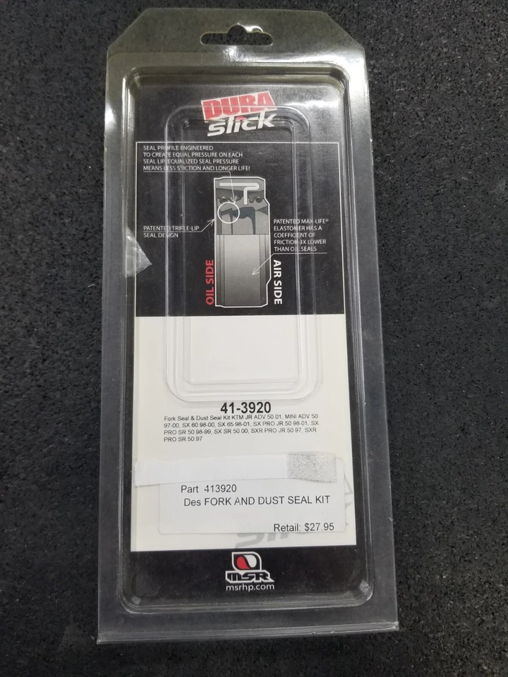 Комплект уплотнений для пыли вилки MSR KTM 50 SX 98-01 27,95 долл. США - Изображение 2 из 2