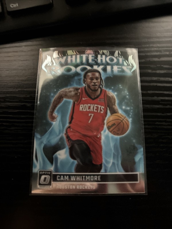 2023-24 Donruss Optic NBA Cam Whitmore White-Hot Rookies Insert #5 RC! Rockets