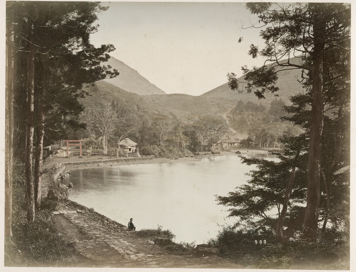 c.1880's PHOTO - JAPAN VIEW OF HAKONE LAKE | eBay