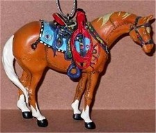 Rare 2003 Retired Trail of Painted Ponies Happy Trails Christmas Ornament  1531