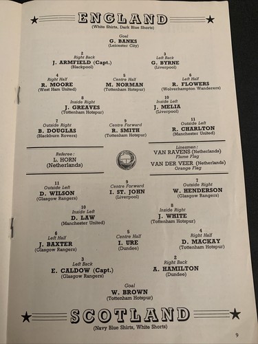 1963 England V Scotland Match Programme At Wembley - Picture 3 of 3